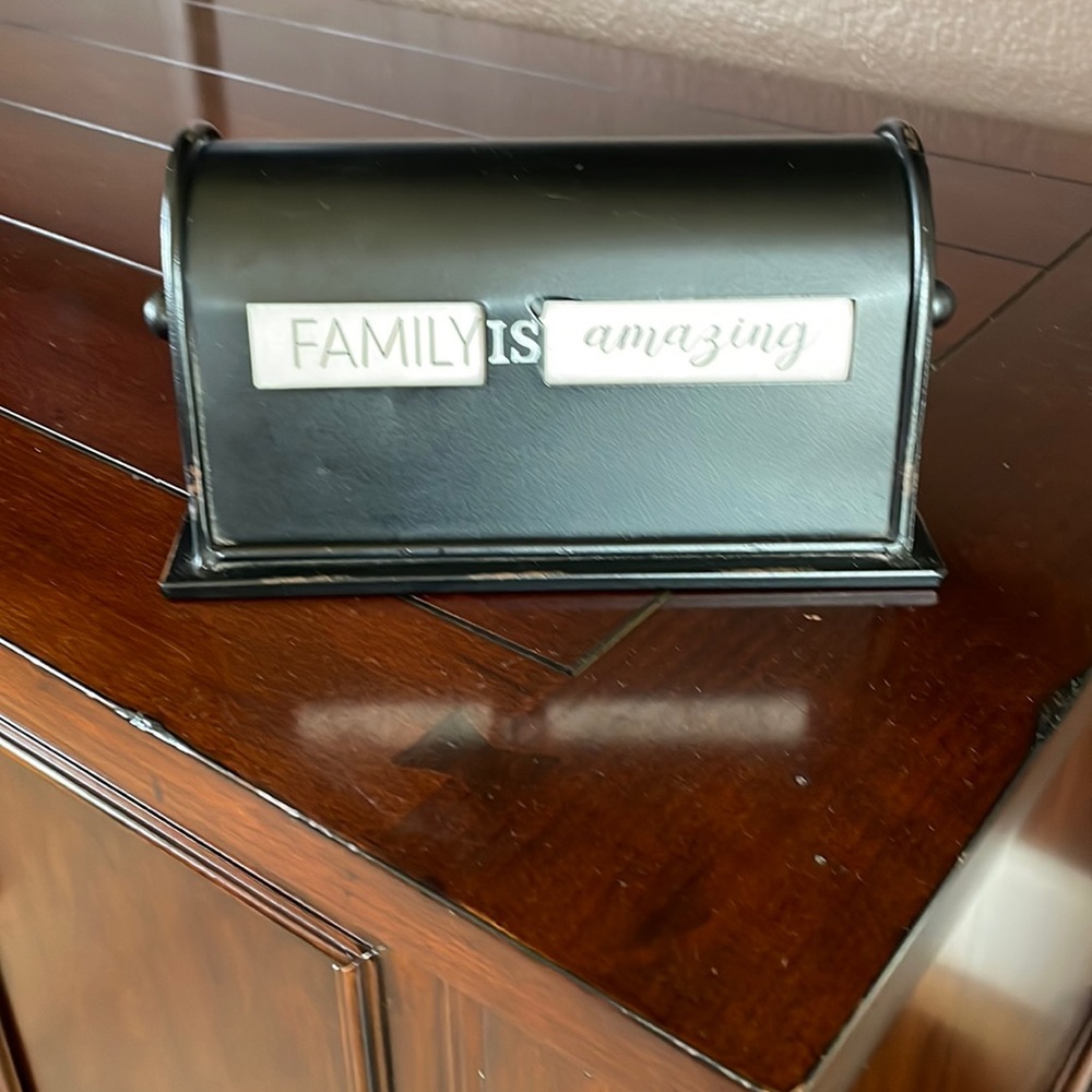 Kirklands table decor- greeting scroll